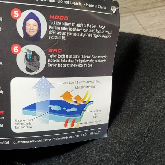 🧿6-in-1 FLEECE HOOD
